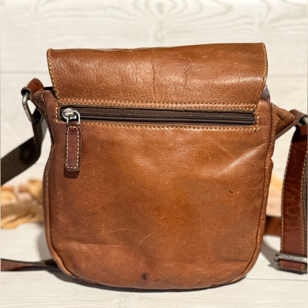 Jack Georges Brown Leather Crossbody - Picture 3 of 13